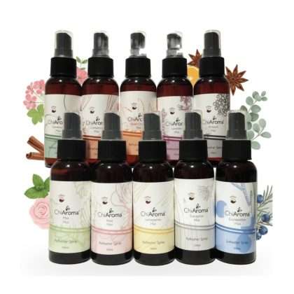 Set of 10 ChiAroma sprays with botanicals