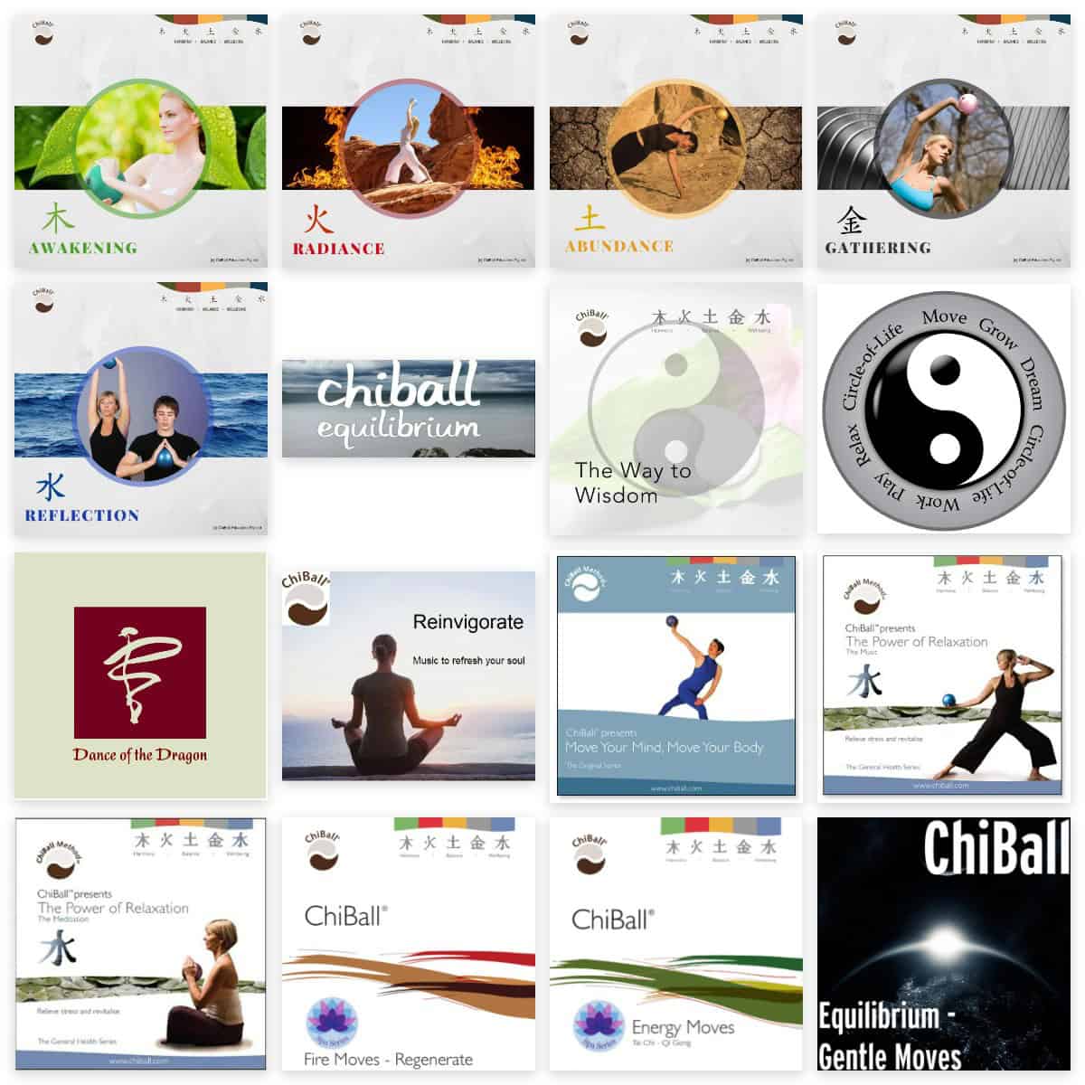 The ChiBall Music Library – 16 album covers